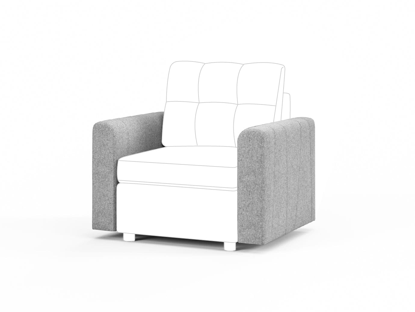 RUBIK III Armrest & Seat & Ottoman & Corner & Seat Cushion & Backrest & Back Cushion