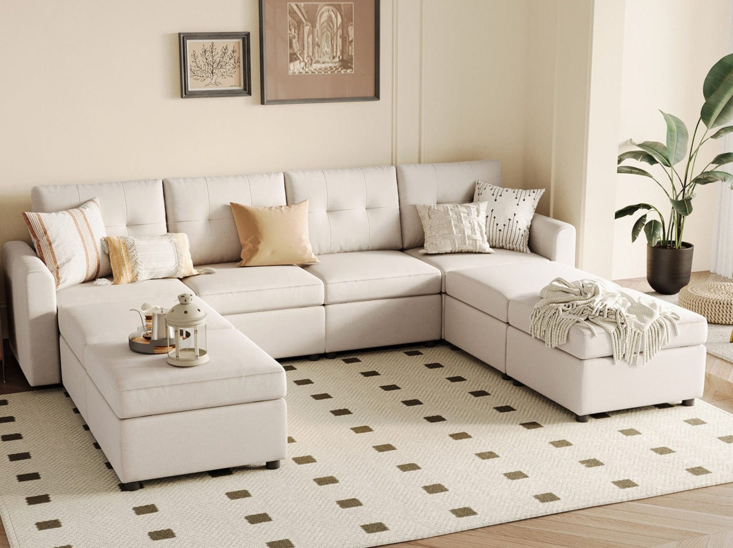 RUBIK III 4 Seats with 4 Ottomans