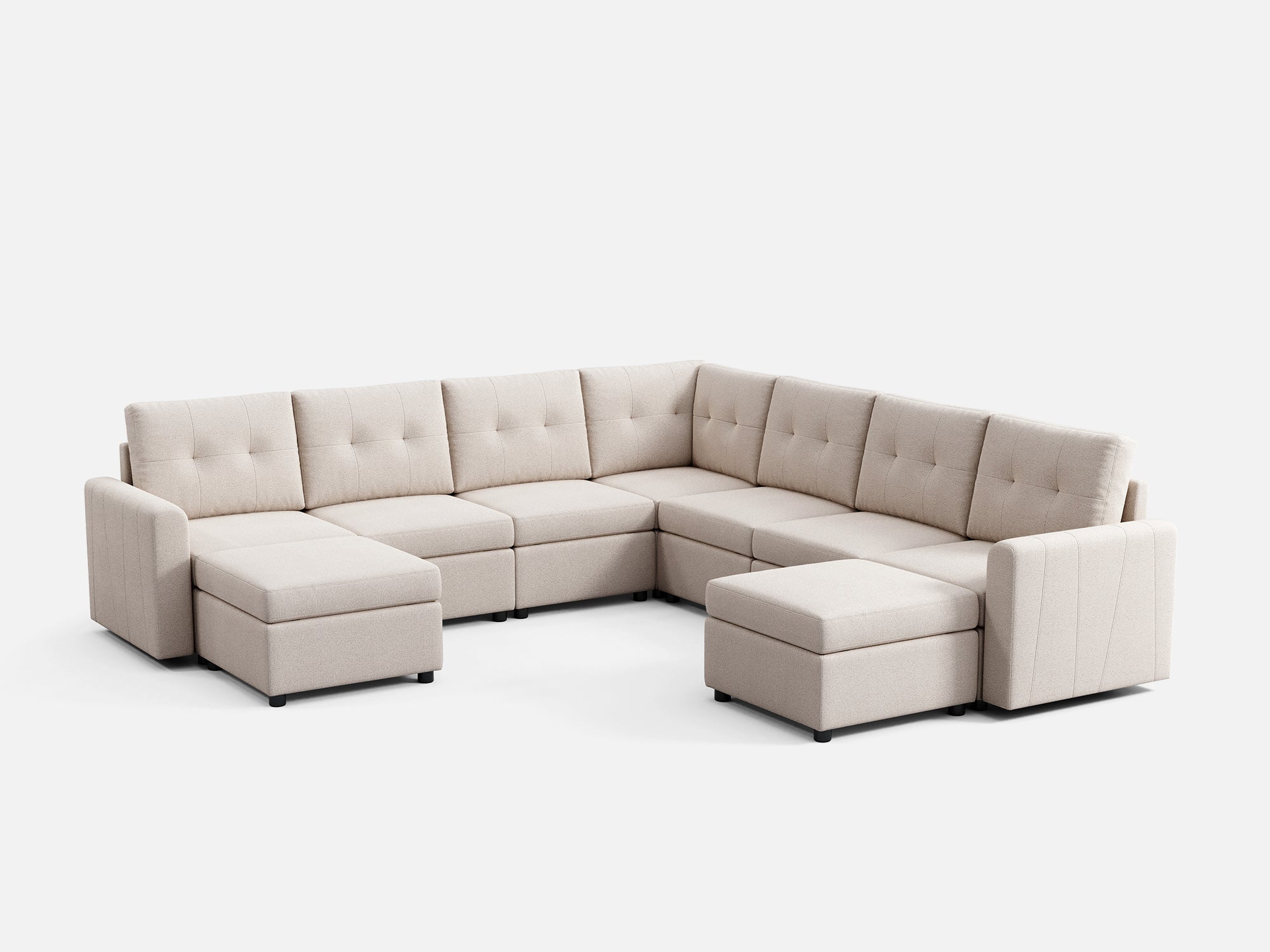 RUBIK III 6 Seats with Corner & 2 Ottomans