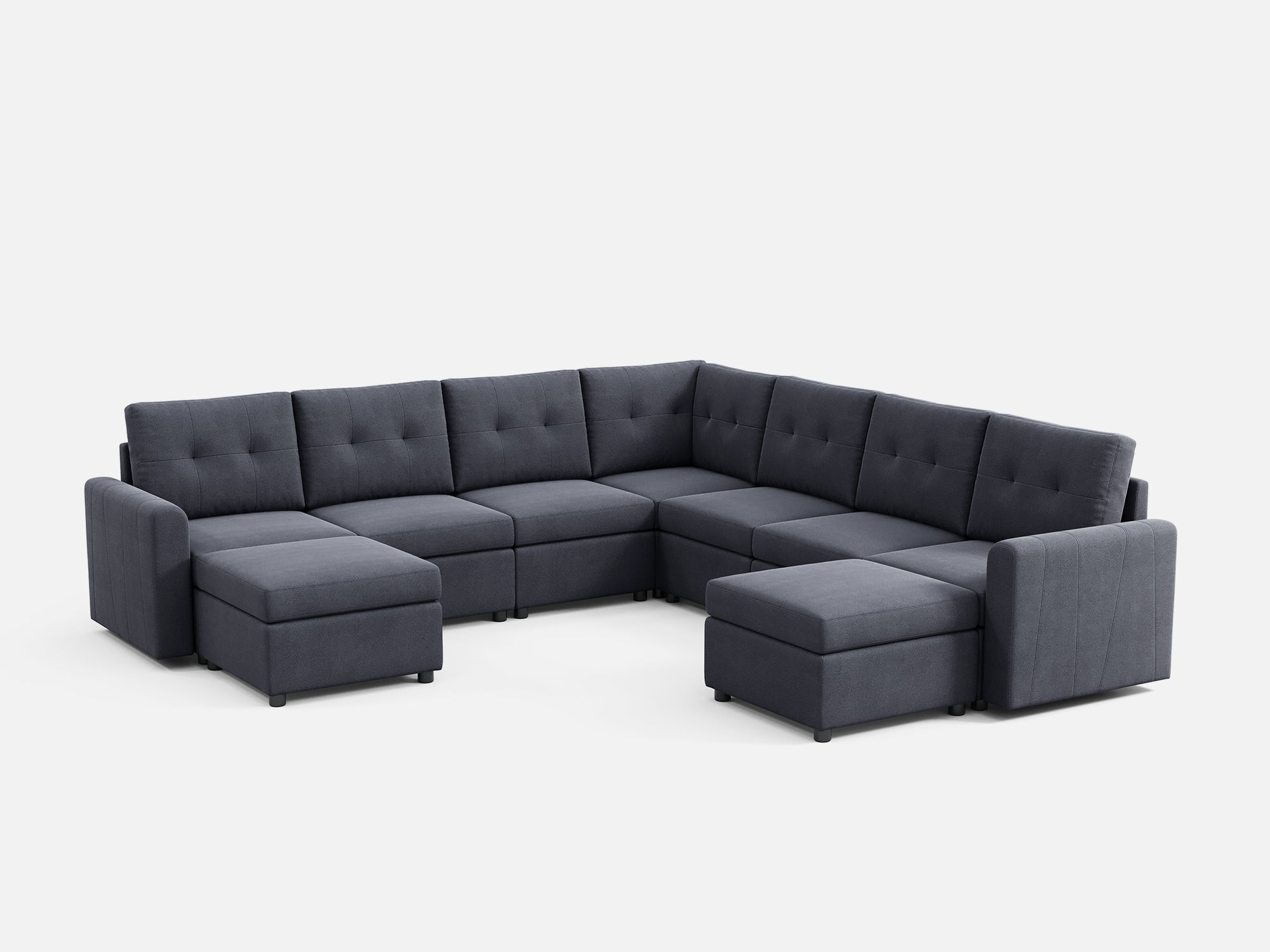 RUBIK III 6 Seats with Corner & 2 Ottomans