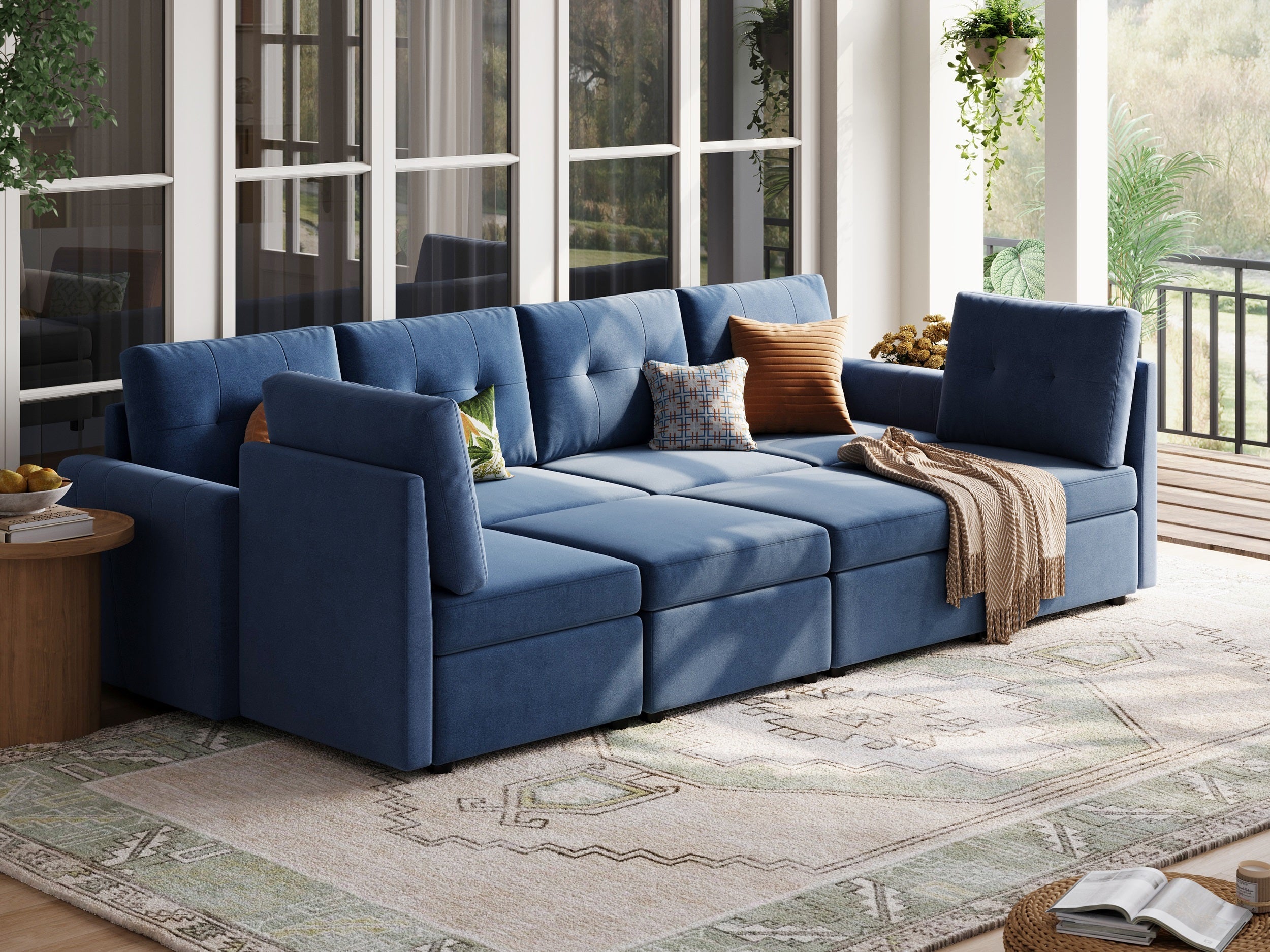 RUBIK III  6 Seats with 2 Ottomans