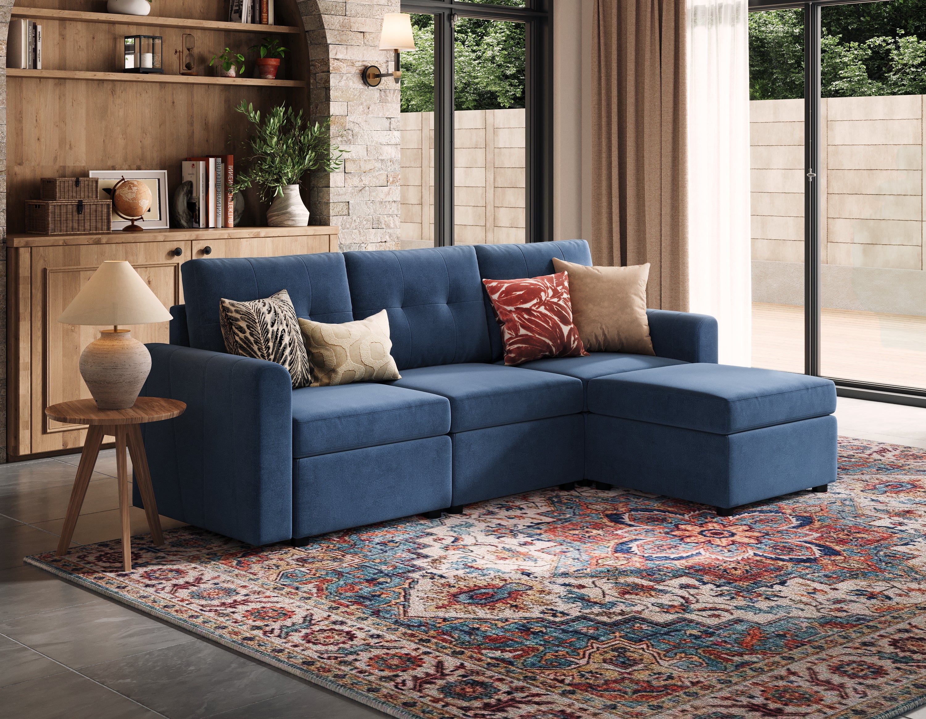 RUBIK III 3 Seats with Ottoman