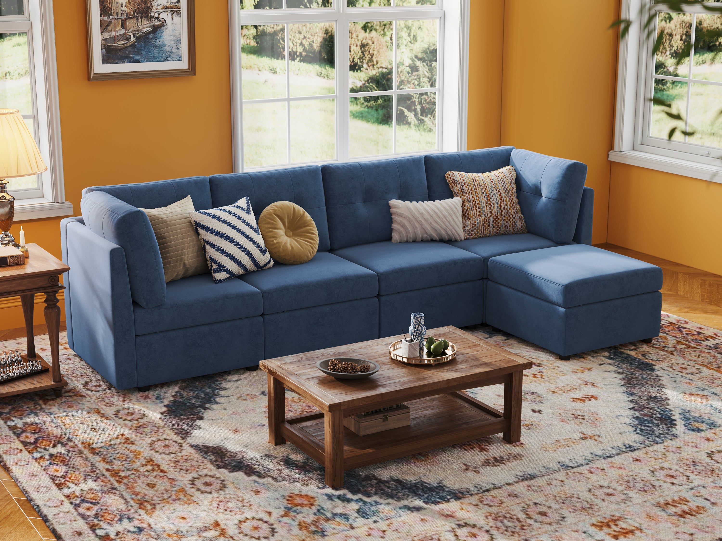 RUBIK III 4 Seats with Ottoman