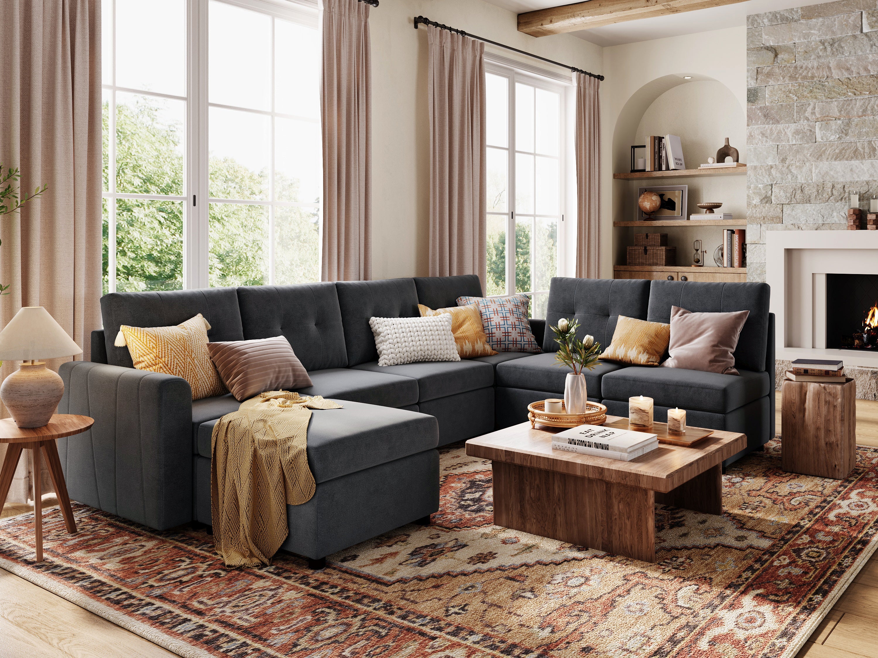 RUBIK III 6 Seats with Ottoman