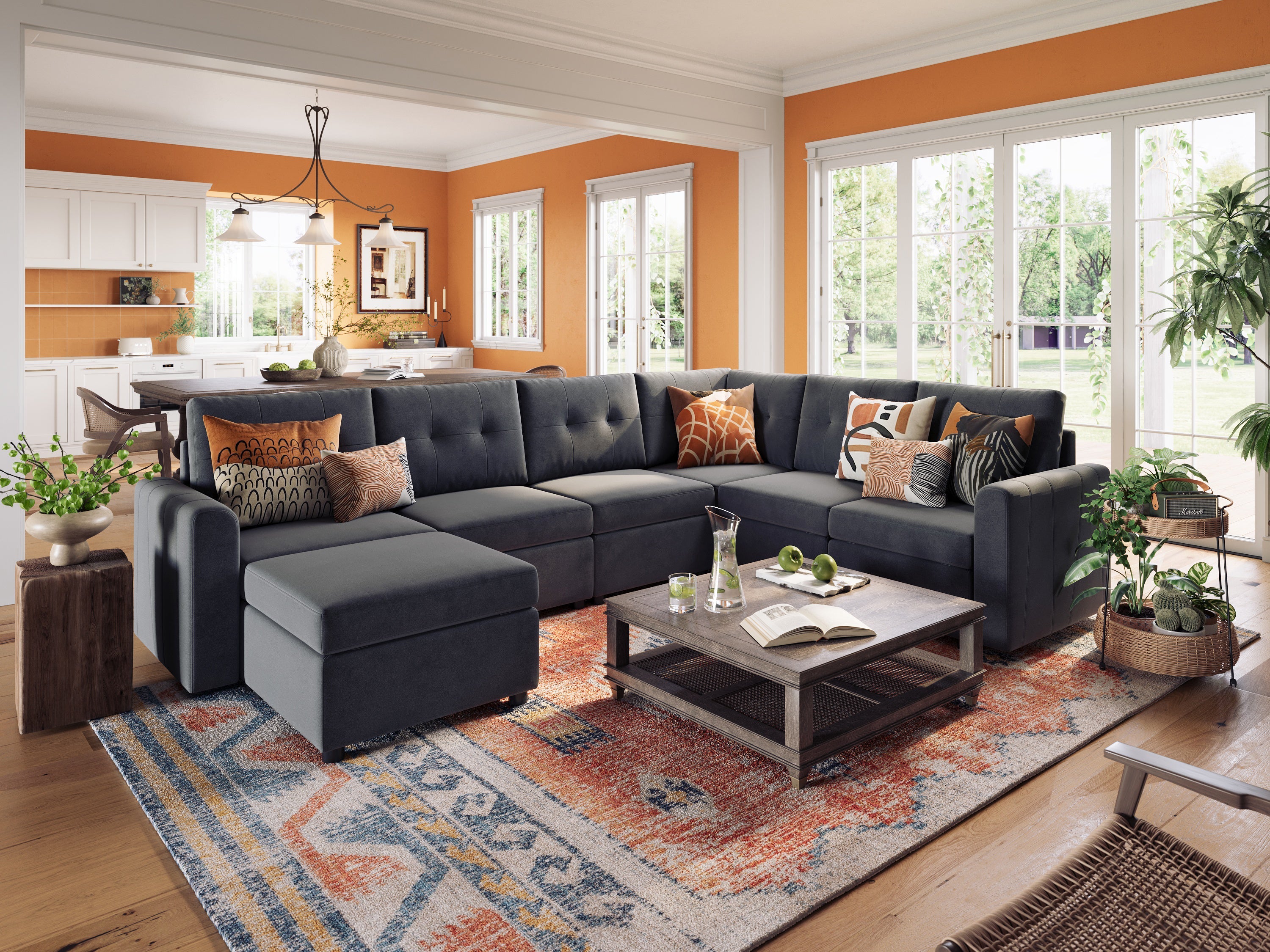 RUBIK III 5 Seats with Corner & Ottoman