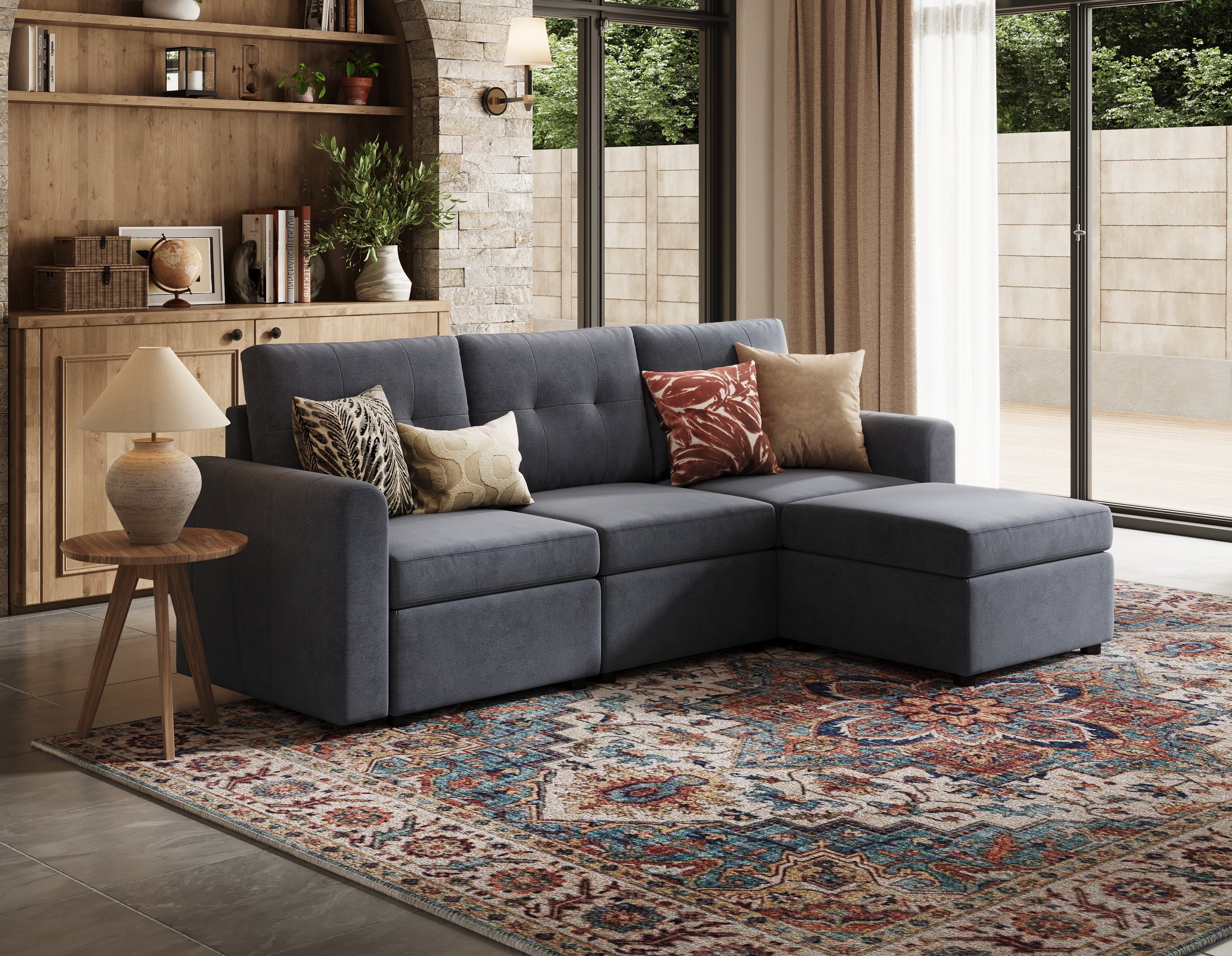 RUBIK III 3 Seats with Ottoman