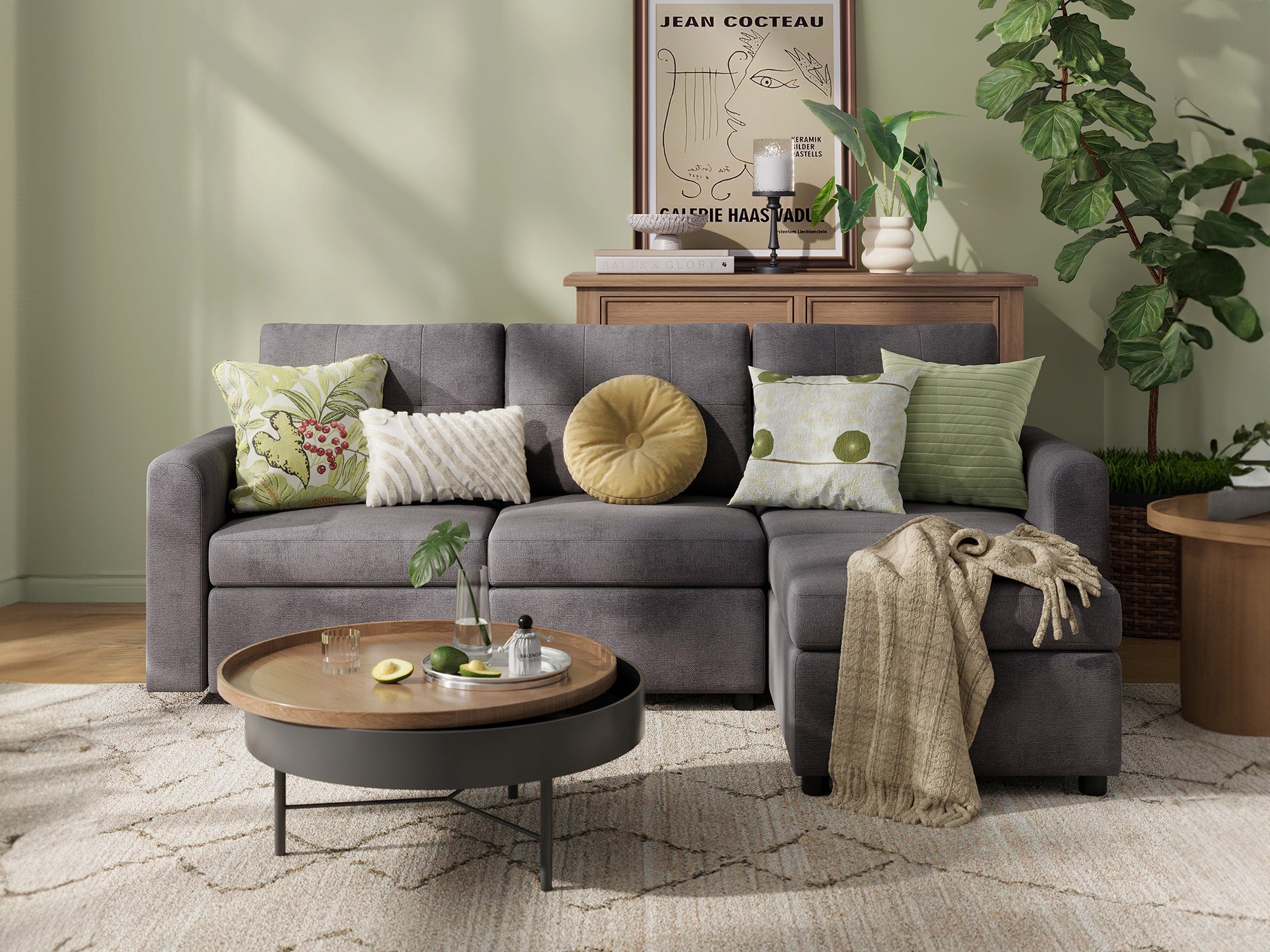 RUBIK III 3 Seats with Ottoman