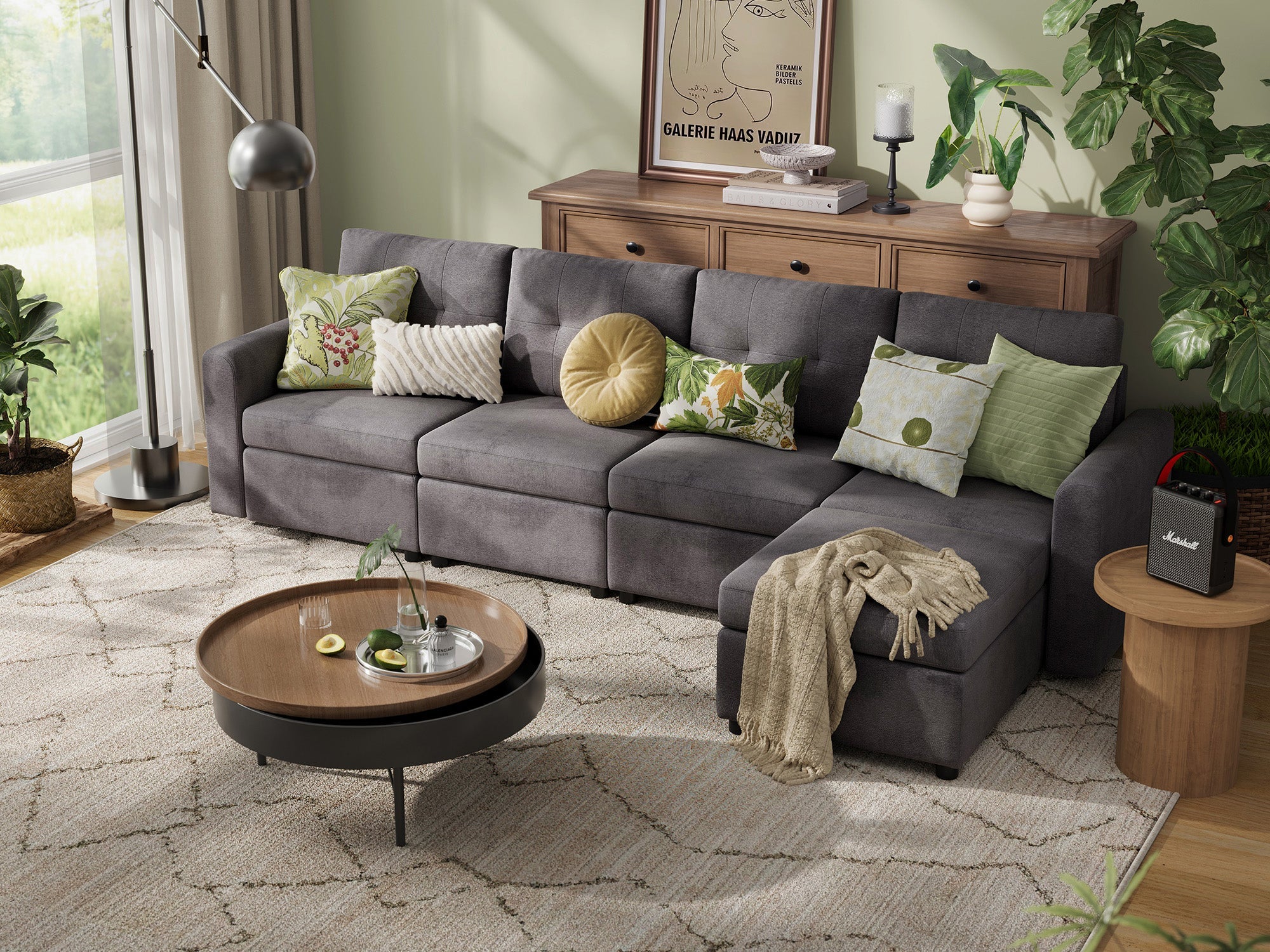 RUBIK III 4 Seats with Ottoman