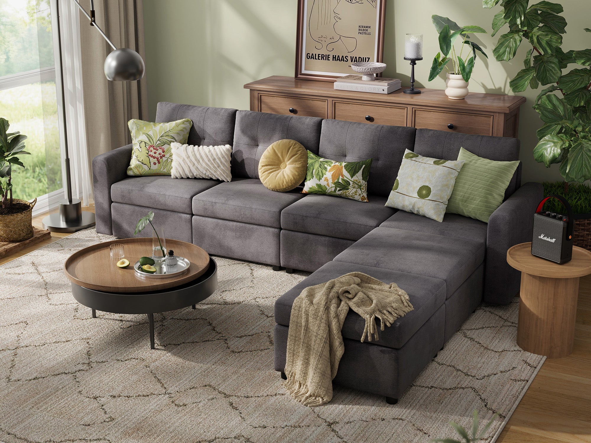 RUBIK III 4 Seats with 2 Ottomans