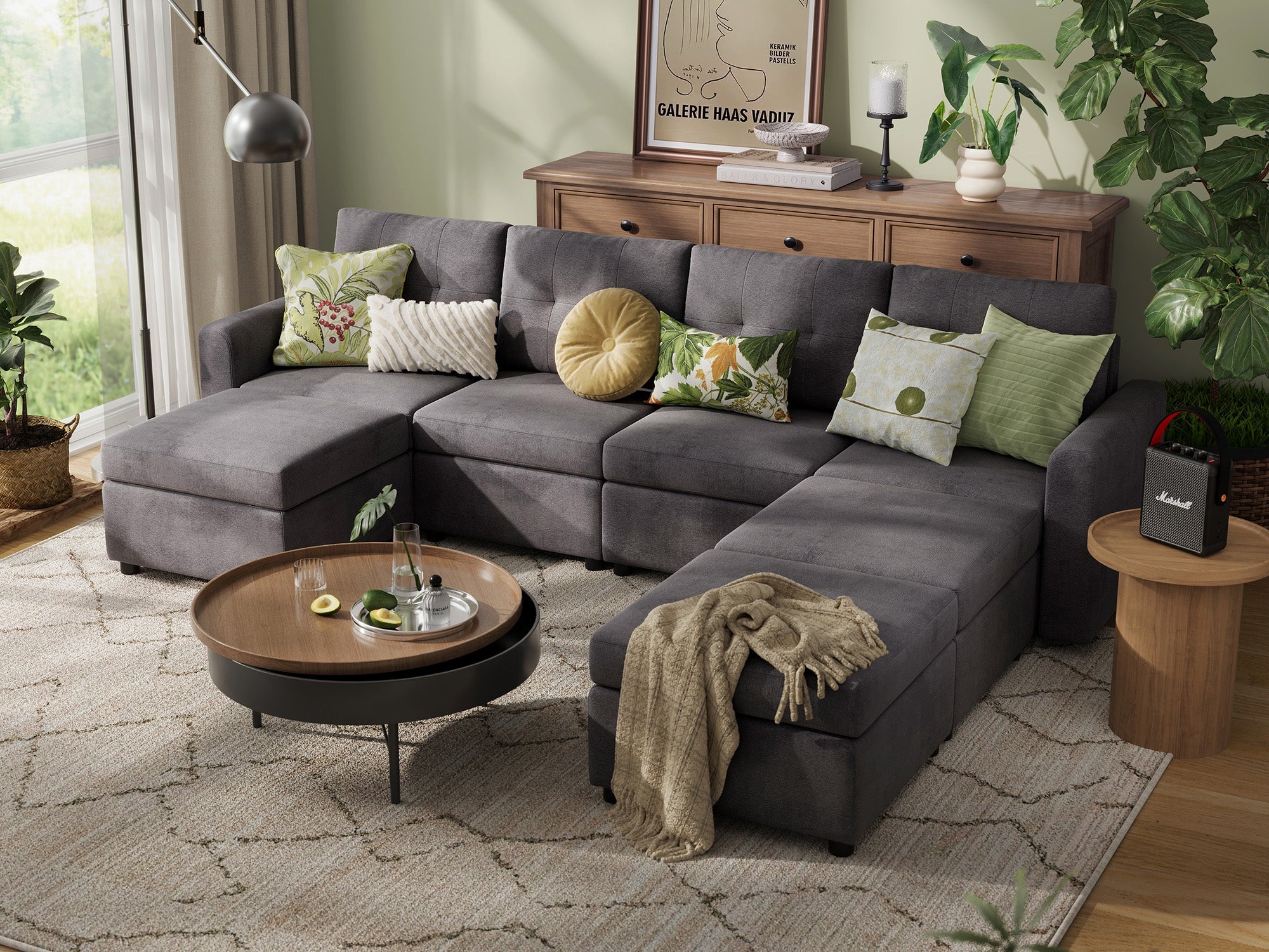 RUBIK III 4 Seats with 3 Ottomans