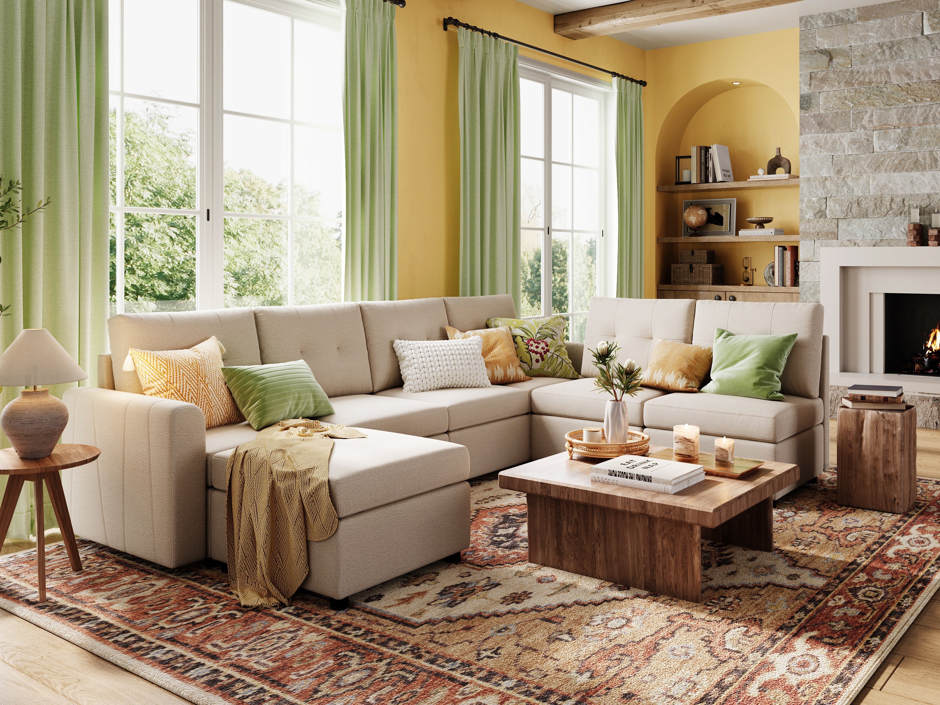 RUBIK III 6 Seats with Ottoman