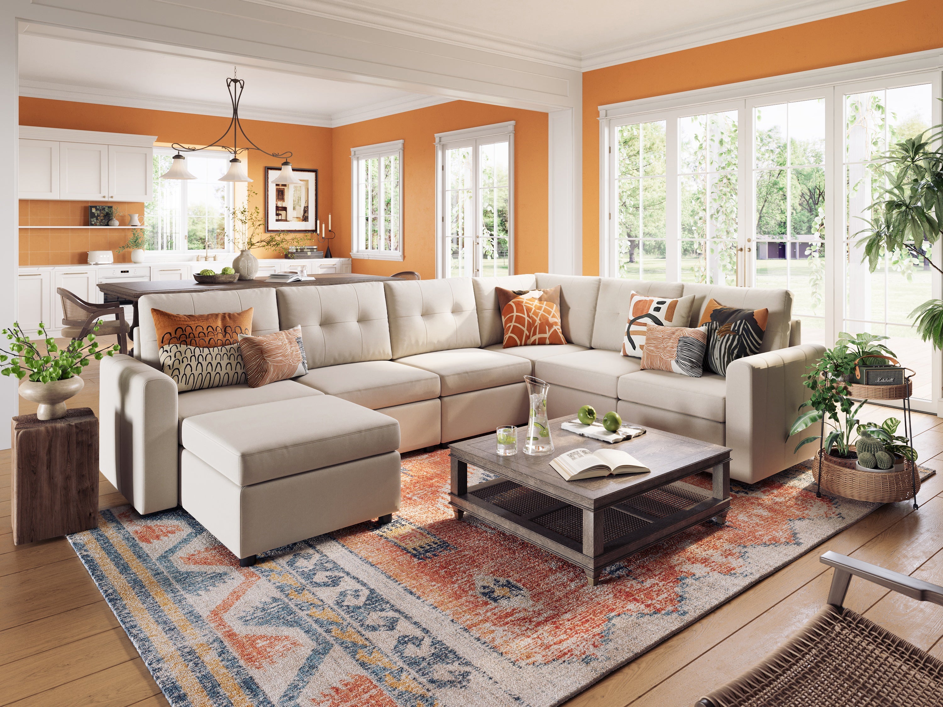 RUBIK III 5 Seats with Corner & Ottoman