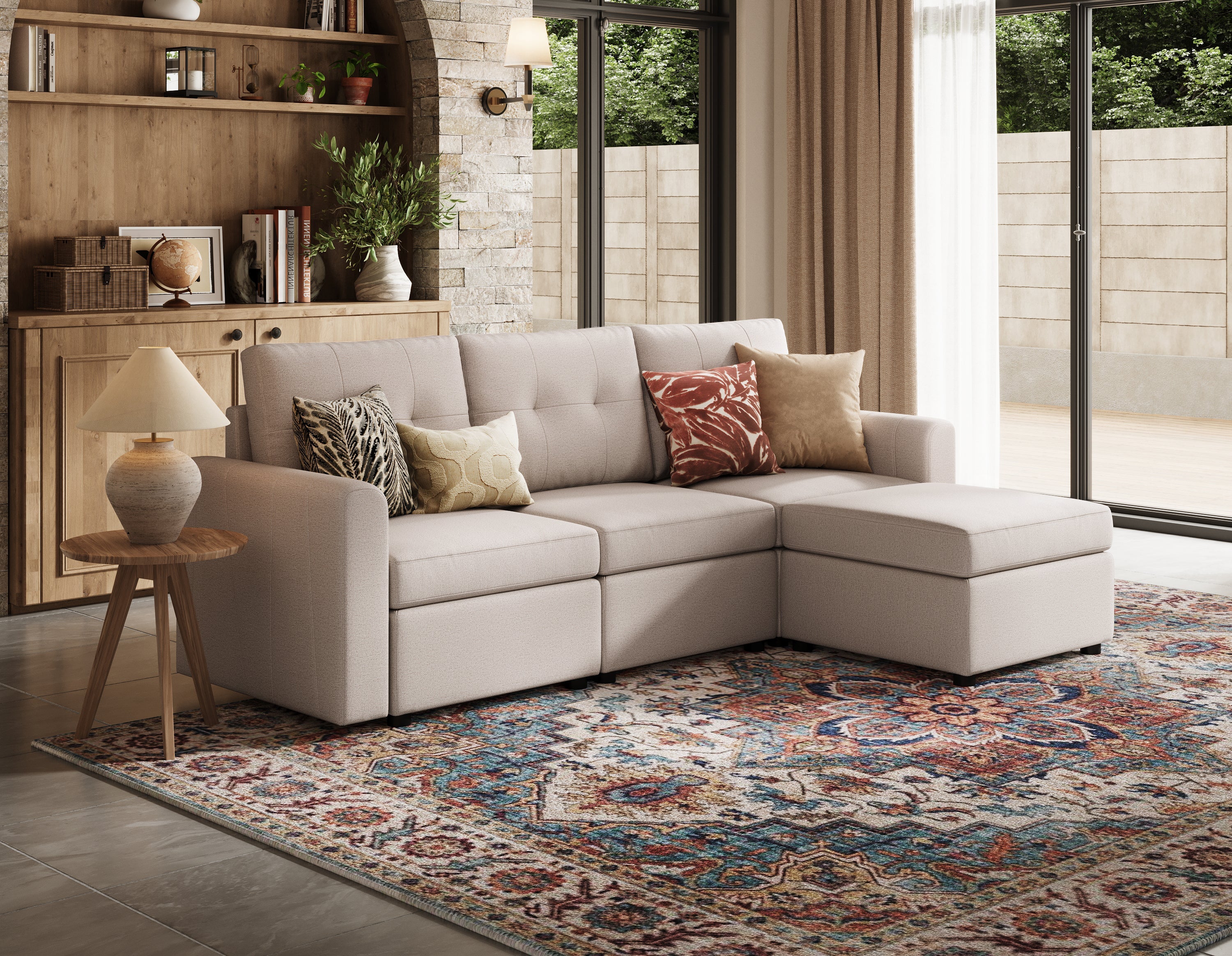 RUBIK III 3 Seats with Ottoman