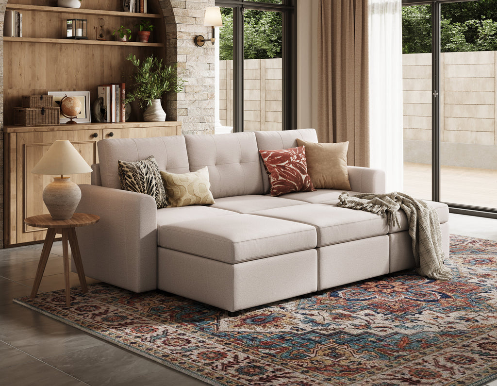 RUBIK III 3 Seats with 3 Ottomans