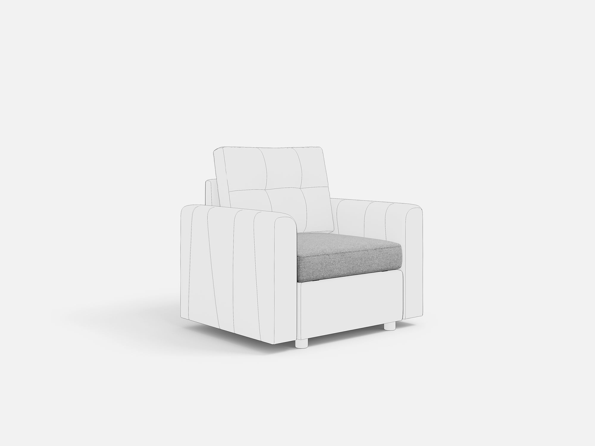 RUBIK III Armrest & Seat & Ottoman & Corner & Seat Cushion & Backrest & Back Cushion