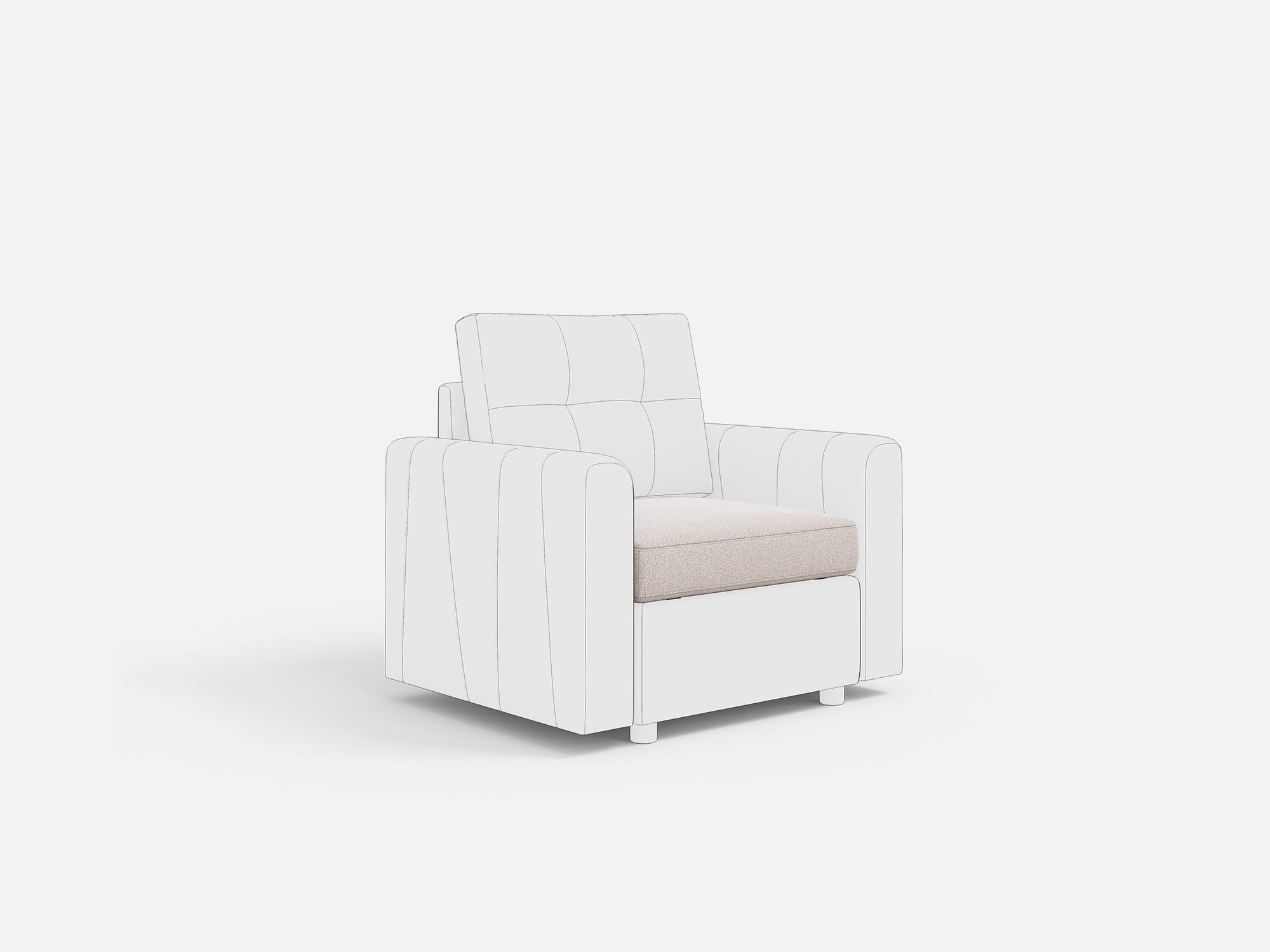 RUBIK III Armrest & Seat & Ottoman & Corner & Seat Cushion & Backrest & Back Cushion