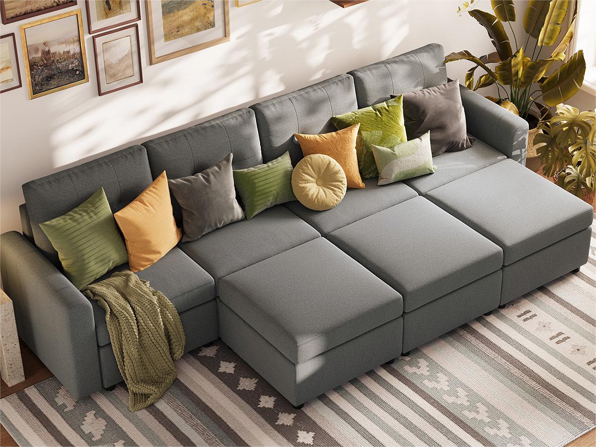 RUBIK III 4 Seats with 3 Ottomans