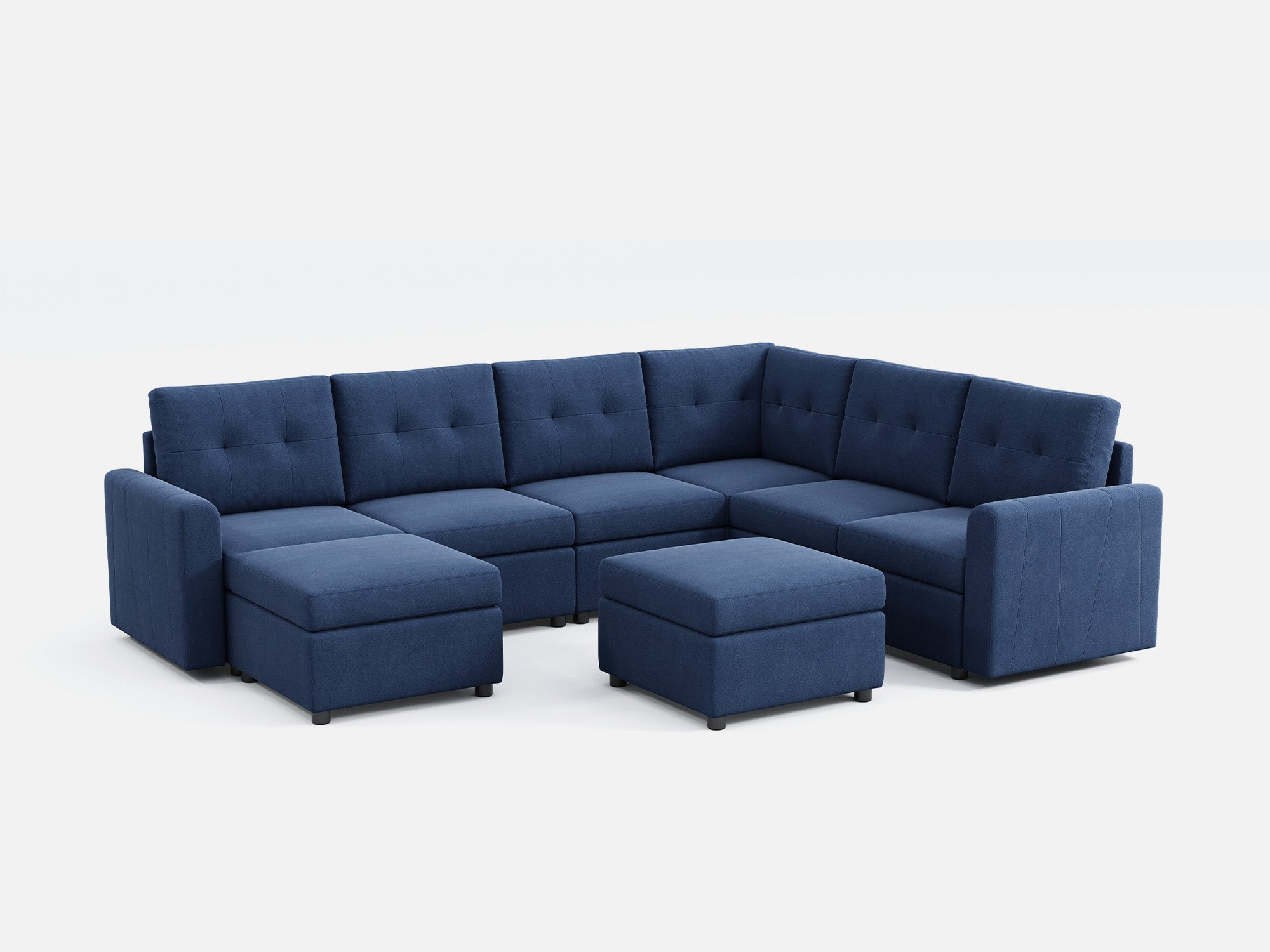 RUBIK III 5 Seats with Corner & 2 Ottomans