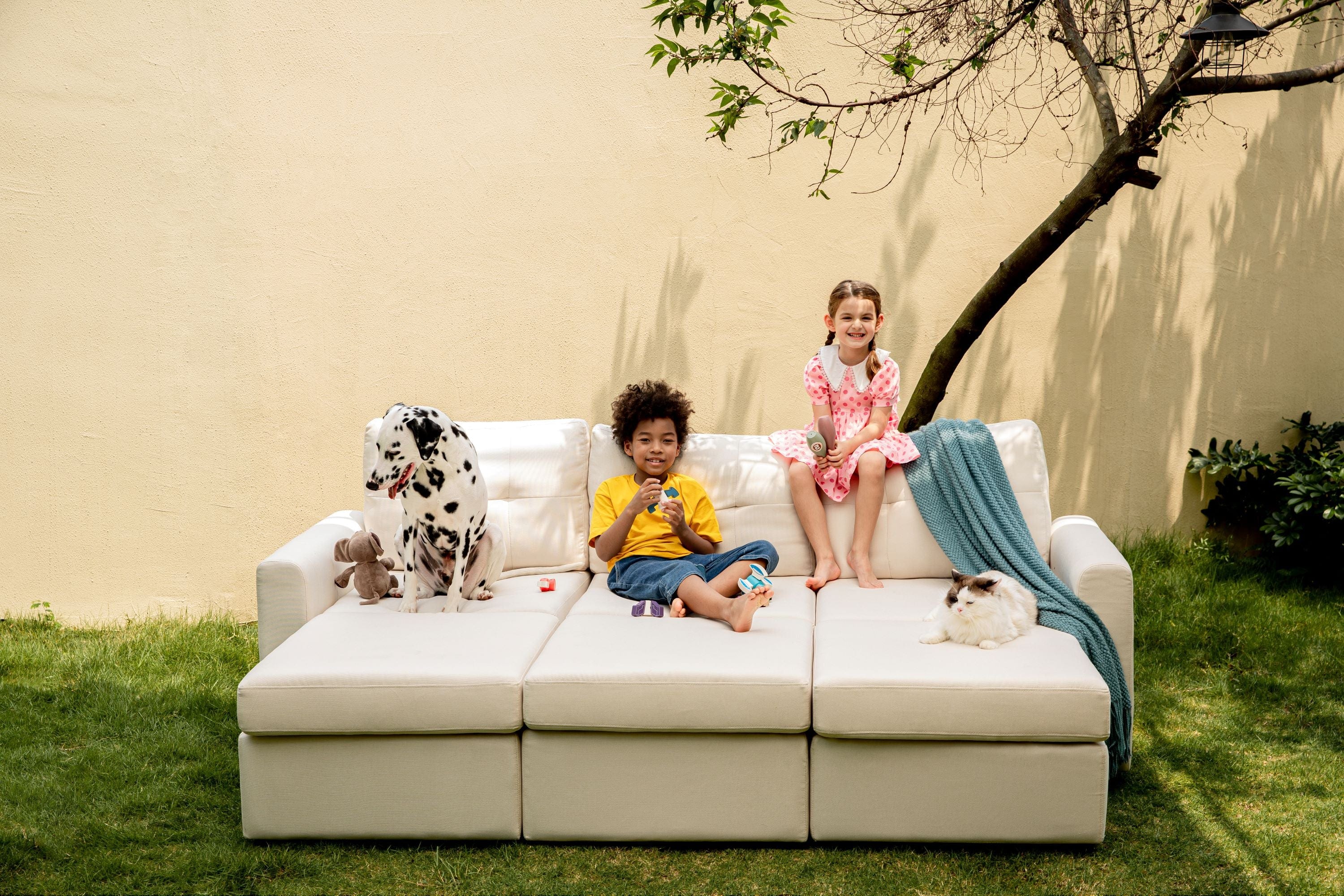 RUBIK III 3 Seats with 3 Ottomans